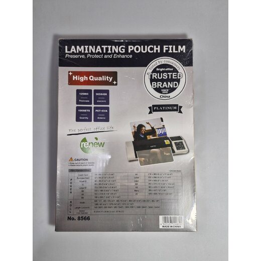 برایت افیس - طلق لمینت 125 میکرون A3 کد 120-2