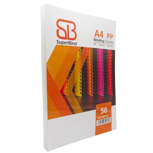 سوپربایند - طلق صحافی 450 میکرون A4  شفاف