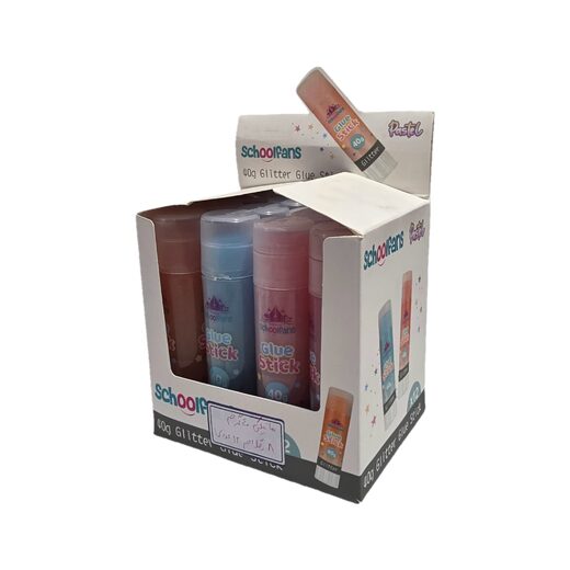 اسکول فنس 92704 - چسب ماتیکی 40 گرم رنگی اکلیلی