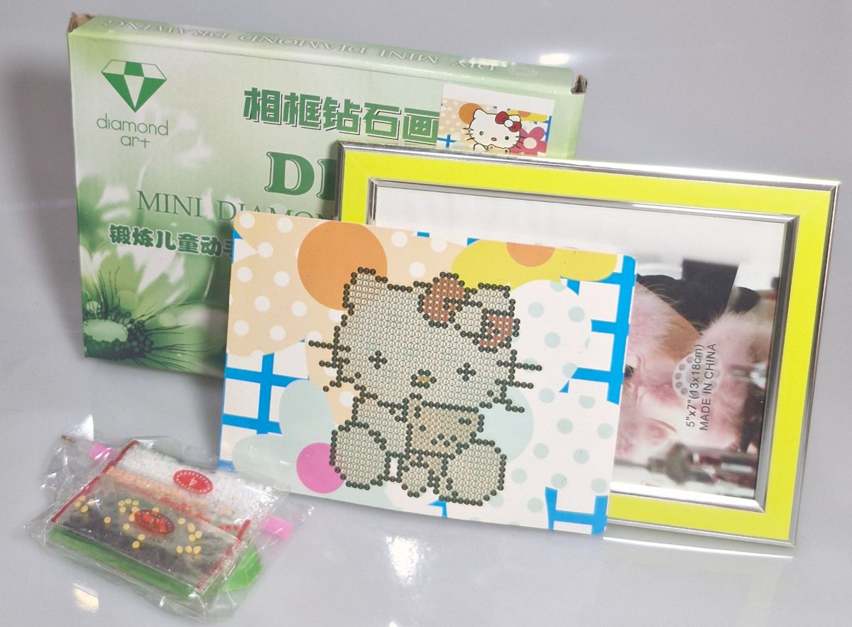 دایموند ارت - نقاشی الماسی  17*22 همراه با قاب عکس 117-9