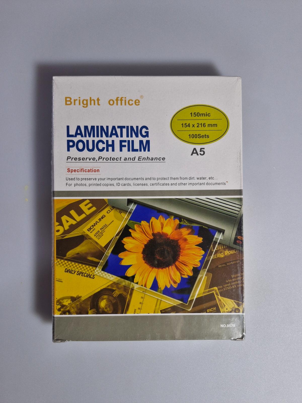 برایت افیس - طلق لمینت 150 میکرون A5 کد 120-6