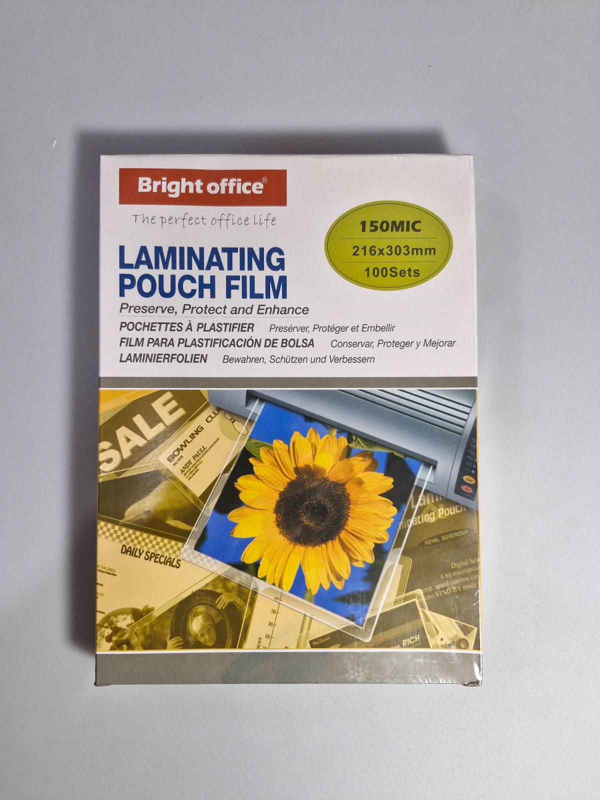 برایت افیس - طلق لمینت 150 میکرون A4 کد 120-4