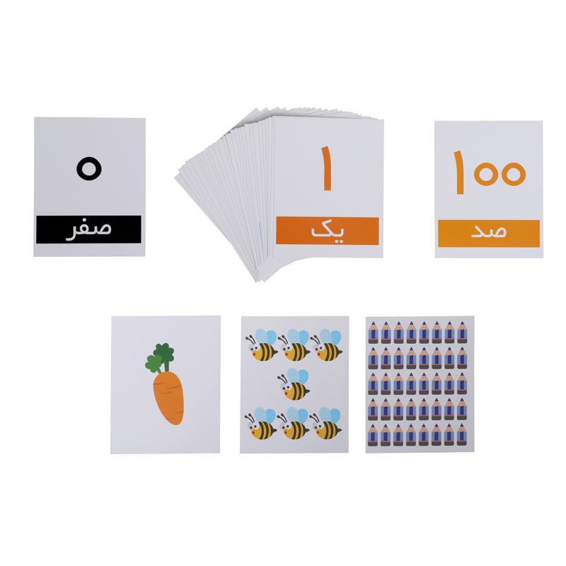 فلش کارت اعداد فارسی آوای بامداد